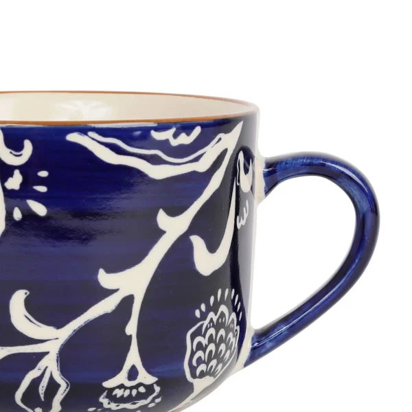 mode SEMA DESIGN Lot De 2 Tasses En Grès Indigo Et Blanc – Eterra 3