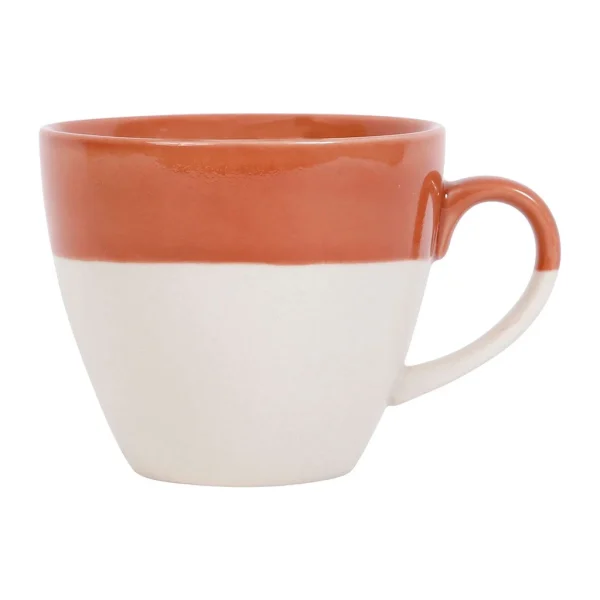 SEMA DESIGN Tasse En Grès Terracotta Et Blanc – Crakel marque pas cher 1