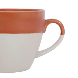 SEMA DESIGN Tasse En Grès Terracotta Et Blanc – Crakel marque pas cher 6