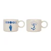 SEMA DESIGN Lot De 2 Tasses à Thé En Grès Créme Et Indigo – Visionnary mode 8