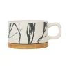 SEMA DESIGN Tasse à Thé En Grès Crème Et Noir Mate – Terre Boheme soldes en ligne 8