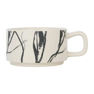 SEMA DESIGN Tasse à Thé En Grès Crème Et Noir Mate – Terre Boheme soldes en ligne 7