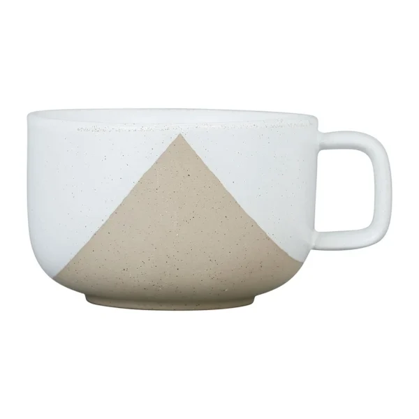 france en ligne SEMA DESIGN Tasse à Thé Avec Support En Grès Indigo, Blanc Et Terracotta -courba 4