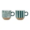 SEMA DESIGN Lot De 2 Tasses à The En Grès émeraude – Indired pas cher marque 10