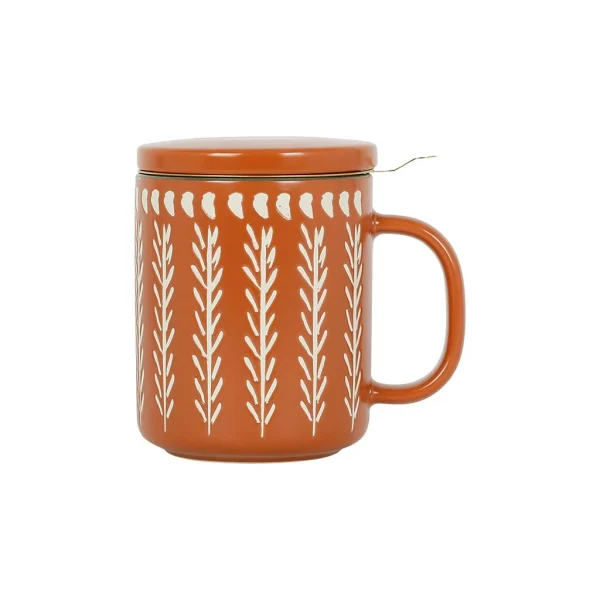 luxe soldes SEMA DESIGN Tisaniere En Grès Avec Filtre Terracotta – Romance Vegetal 1