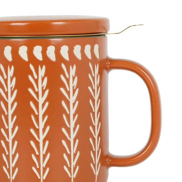 luxe soldes SEMA DESIGN Tisaniere En Grès Avec Filtre Terracotta – Romance Vegetal 3