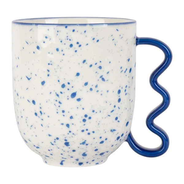 SEMA DESIGN Mug Bleu 37.5cl En Porcelaine – Funny marques de renommée 1