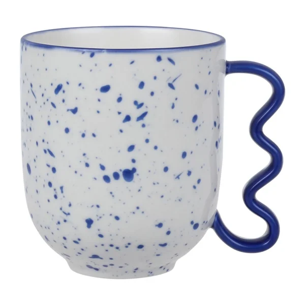 SEMA DESIGN Mug Bleu 37.5cl En Porcelaine – Funny marques de renommée 3