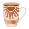 SEMA DESIGN Tisanière Avec Filtre Terracotta 37.5cl En Porcelaine – Sweet Leaves à prix très bas 8