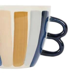 achetez SEMA DESIGN Tasse à Déjeuner X2 Bleu Et Beige 60cl En Grès – Blue Sand 6