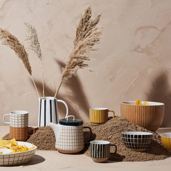 SEMA DESIGN Saladier En Grès Terracotta – Courba grande popularité 4